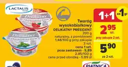 Carrefour Twaróg wysokobiałkowy naturalny President oferta
