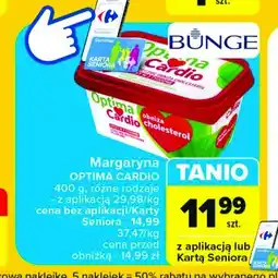 Carrefour Margaryna Optima cardio Optima kruszwica oferta