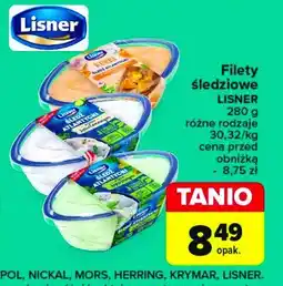 Carrefour Filety śledziowe w sosie śmietankowym z kurkami Lisner oferta