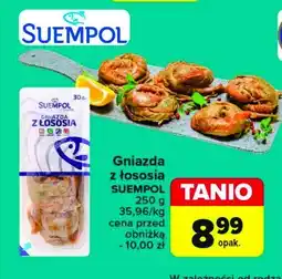Carrefour Gniazdka wędzone z łososia Suempol oferta