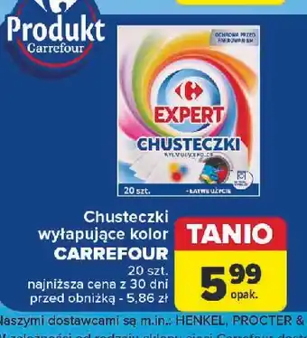 Carrefour Chusteczki wyłapujące kolor Carrefour Expert oferta