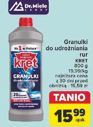 Carrefour Granulki do udrożniania rur Kret oferta