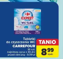 Carrefour Tabletki do czyszczenia wc cytrynowe Carrefour Expert oferta