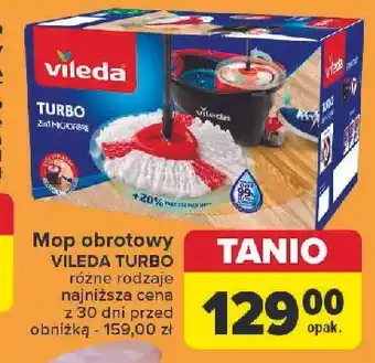 Carrefour Mop obrotowy turbo Vileda oferta