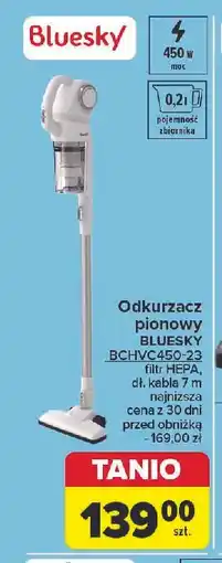 Carrefour Odkurzacz pionowy bchvc450-23 Bluesky oferta