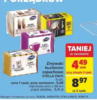 Carrefour Gąbki do zmywania o zapachu cytrynowym Anna Zaradna oferta