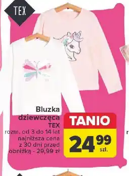 Carrefour Bluzka dziewczęca 3-14 lat Tex oferta