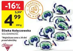 Intermarche Śliwka Nałęczowska SOLIDARNOŚĆ, 100 g oferta