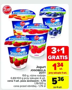 Carrefour Market Jogurt brzoskwinia Zott jogobella oferta