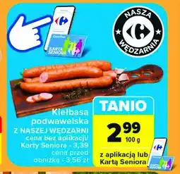 Carrefour Market Kiełbasa podwawelska Nasza wędzarnia carrefour oferta