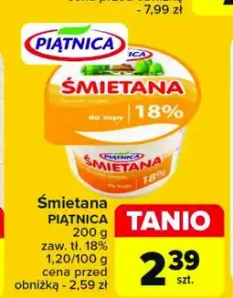 Carrefour Market Śmietana 18% Piątnica oferta