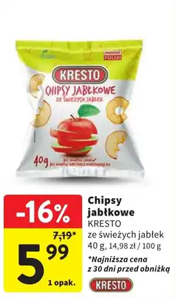 Intermarche Chipsy jabłkowe KRESTO, 40 g oferta
