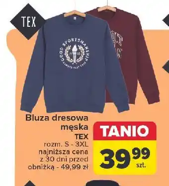 Carrefour Bluza męska rozm. s-3xl Tex oferta