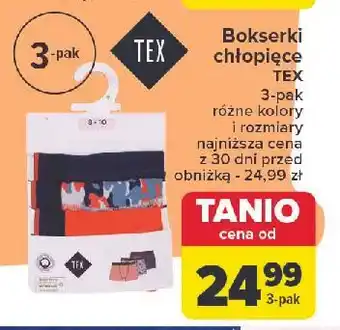 Carrefour Bokserki chłopięce Tex oferta