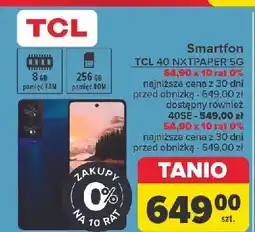 Carrefour Smartfon 40 nxtpaper niebieski Tcl oferta