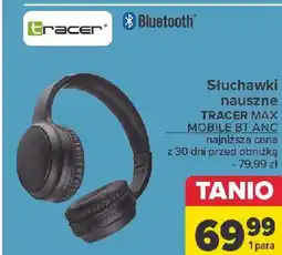 Carrefour Słuchawki nauszne max mobile bt anc Tracer oferta