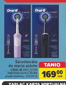 Carrefour Szczoteczka do zębów lilac Oral-B Vitality Pro oferta