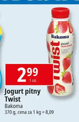 E.Leclerc Jogurt truskawkowy Bakoma twist oferta