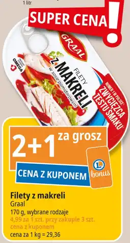 E.Leclerc Filety z makreli w sosie pomidorowym Graal oferta