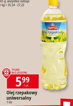 E.Leclerc Olej rzepakowy Wiodąca marka rustica oferta