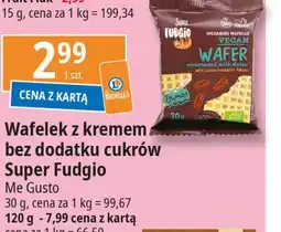 E.Leclerc Wafelki wegańskie słodzone daktylami z kremem kakaowo-orzechowym Super fudgio oferta