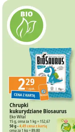E.Leclerc Chrupki kukurydziane bezglutenowe sól morska Biosaurus oferta