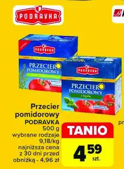 Carrefour Przecier pomidorowy z bazylią Podravka oferta