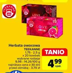 Carrefour Market Herbata pink grapefruit Teekanne love oferta
