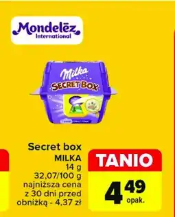 Carrefour Market Czekoladki Milka secret box oferta