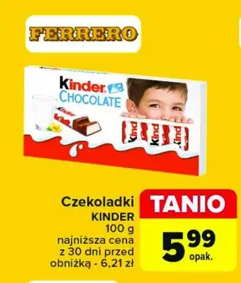 Carrefour Czekoladki Kinder chocolate oferta