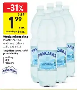 Intermarche Woda mineralna PIWNICZANKA oferta