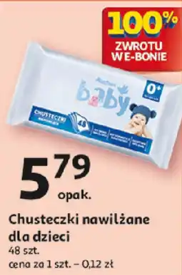 Auchan Chusteczki nawilżane dla dzieci, 48 szt. oferta