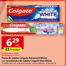 Auchan Pasta do zębow Colgate Advanced White oferta