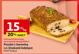 Auchan Pasztet z żurawina Indykpol oferta