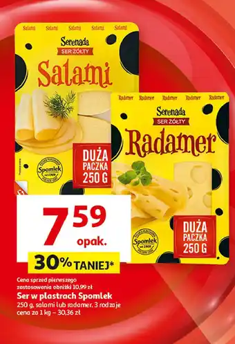 Auchan Ser złoty radamer w plastrach Serenada oferta