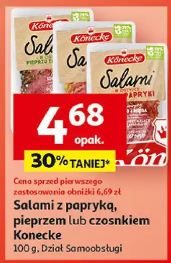 Auchan Salami z papryką Konecke oferta