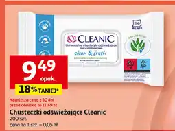 Auchan Chusteczki odświeżające Cleanic Clean & Fresh oferta