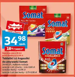 Auchan Tabletki do zmywarki Somat Excellence 4In1 oferta