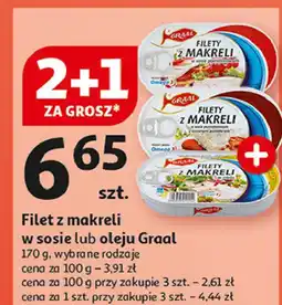 Auchan Filety z makreli w oleju Graal oferta