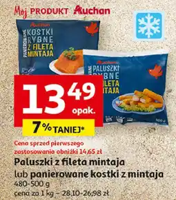 Auchan Paluszki rybne z fileta mintaja Auchan Różnorodne (Logo Czerwone) oferta