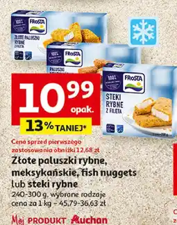 Auchan Złote paluszki rybne z fileta Frosta oferta