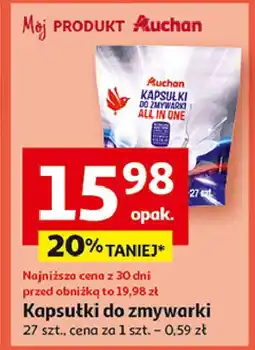 Auchan Tabletki do zmywarki Auchan Różnorodne (Logo Czerwone) oferta