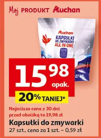 Auchan Tabletki do zmywarki Auchan Różnorodne (Logo Czerwone) oferta