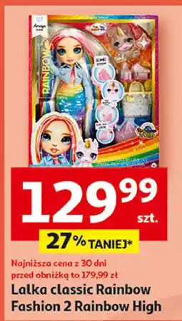 Auchan Lalka body fashion Rainbow High oferta