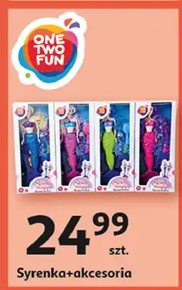 Auchan Lalka syrenka z akcesoriami One Two Fun oferta