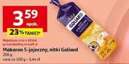 Auchan Makaron 5-jajeczny, nitki Goliard, 250 g oferta