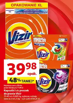 Auchan Kapsułki lub proszek do prania Vizir, 33-40 szt. oferta