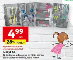 Auchan Zeszyt A4, 32 k. oferta