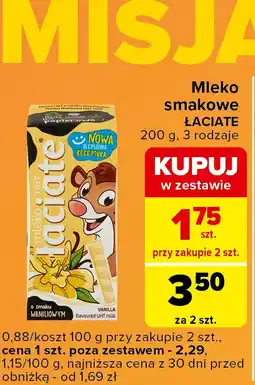 Carrefour Express Mleko waniliowe Łaciate oferta