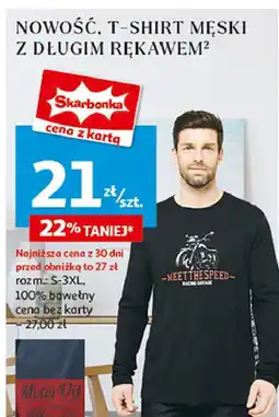 Auchan T-shirt męski z długim rękawem oferta
